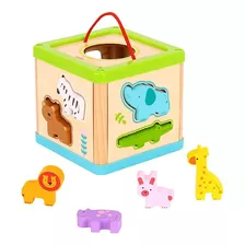 Cubo Educativo Encaixe Animais Tooky Toy
