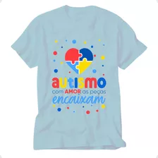 Camiseta Azul Autismo Camisa Blusa Inclusão Autista