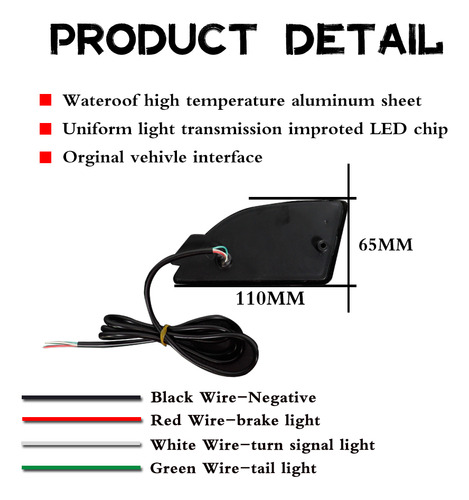 2 Piezas Luz Trasera De Freno Led Para Mazda 3 Axela 2013-18 Foto 2