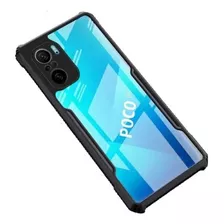 Carcasa Xiaomi Poco F3 Acrílico Bordes Negro Resistente