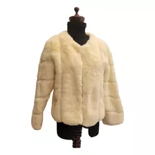 Chamarra Saco Peluche Ivory