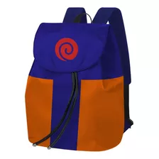 Mochila Uniforme Ninja Naruto Clã Uzumaki Aldeia Folha Anime