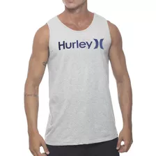 Regata Hurley O&o Solid Sm24 Masculina Mescla Cinza