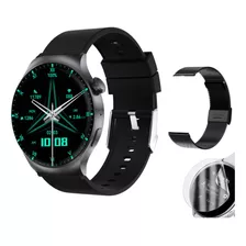 Smartwatch Dt4 Mate Negro Doble Malla Y Film Protector 