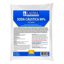Soda Cáustica Em Escamas Calisul 99% - 5kg