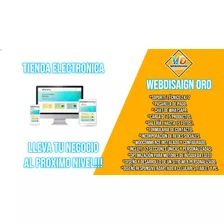 Diseño De Pagina Web/tienda E-commerce Oro+hosting Y Dominio