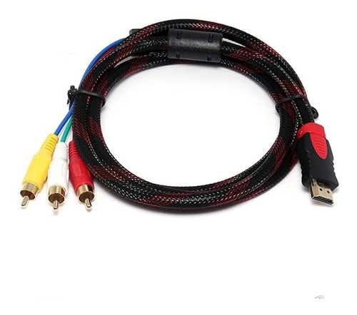 Cable Adaptador Hdmi A Rca Av Video 3 Rca