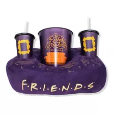 Kit Almofada Porta Pipoca Copos Friends | Zona Criativa Cor Roxo