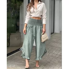 Conjunto De Pantalones Elegantes Para Mujer, Dos Piezas, Pan