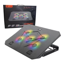 Cooler P/notebook Meetion Cp3030 Retroiluminacion 5 Fans Rgb