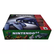 Caixa Vazia Nintendo 64 Classico De Madeira Mdf