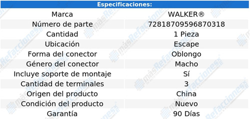 Sensor Cmp Escape Para Isuzu I-350 L5 3.5l 2006 Walker Foto 5