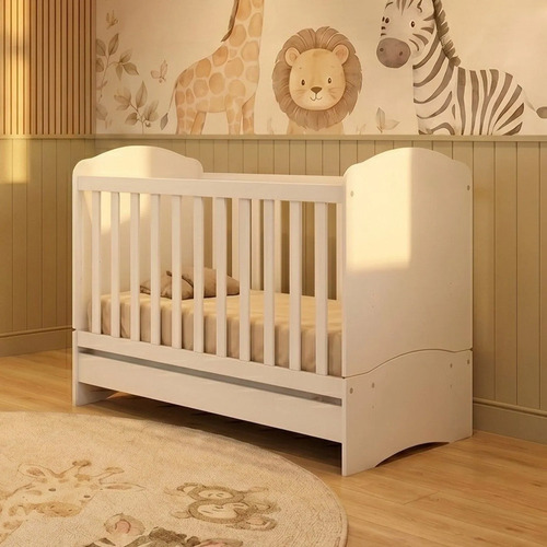 Berço Mini Cama 3 Em 1 Savana Yescasa Branco