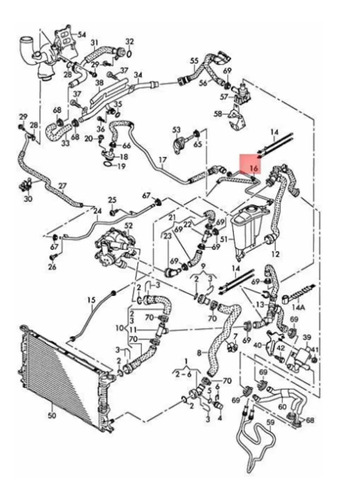 Manguera Deposito Refrigerante Audi Q5 S5 8r0 121 081 Bh Foto 7