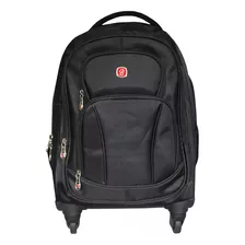 Mochila Executiva Rodinhas 360° Bloonfield Notebook Trabalho Cor Preto Desenho Do Tecido Bf28