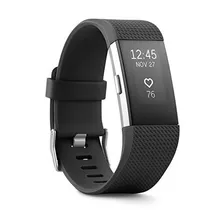 Pulsera De Fitness Fitbit Charge 2, Negra, Grande