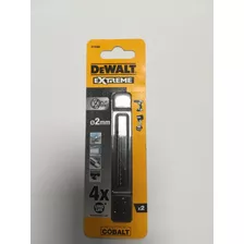 Set 2 Brocas De Cobalto Para Metal 2mm Dewalt