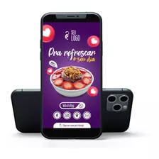 Cartão De Visita Digital Para Whatsapp Açaíteria Açaí