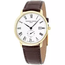 Frederique Constant Slimline Movimiento De Cuarzo Dial De Pl