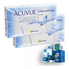 Lente De Contato Acuvue Oasys 02 Caixas + Renu Fresh 475