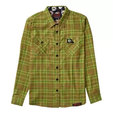 Camisa De Franela Verde 100% Algodón, Mob, Ghoulies 2