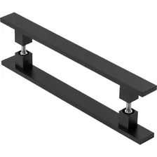 Puxador De Porta Pivotante Barra Chata Preto 50cm