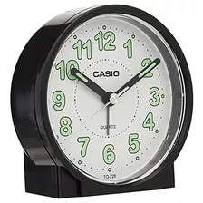 Casio #tq228-1df Despertador Redondo De Mesa De Viaje