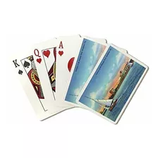 Juego De Cartas - Bradenton, Florida, Velero En El Río Manat