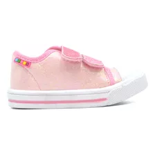 Tenis Andrea Sneaker Rosa Niña Ajuste Broche Velcro Casuales