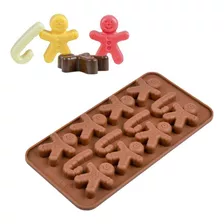 Forma De Silicone Molde Para Chocolate Confeitaria Boneco