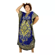 Vestido Kaftan Indiano Longo Plus Size Linha Premium Gg 128