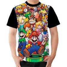 Camisa Camisa Super Mario Nintendo Vídeo Game Envio Hoje 01