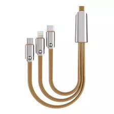 Cable De Carga Rapida 3 En 1 Usb-c Android Ios 1.5 Mts