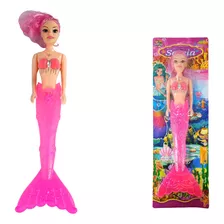 Boneca Sereia Tipo Barbie Ariel Com Luz Articulada Presente