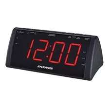 Sylvania Scr1808 Radio Reloj Usb Con Pantalla De 1,8 Pulgada