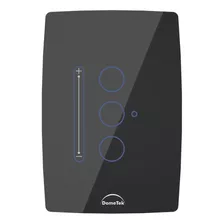 Interruptor Dimerizável Wifi Touch Dimmer 3 Botões Preto