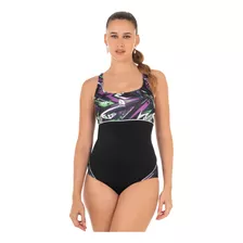 Mallas Natación Mujer Estampada Quickly Resistente Al Cloro 