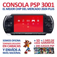 Psp, Playstation + Chip 2024 Full + Sd128gb + 200 Títulos 