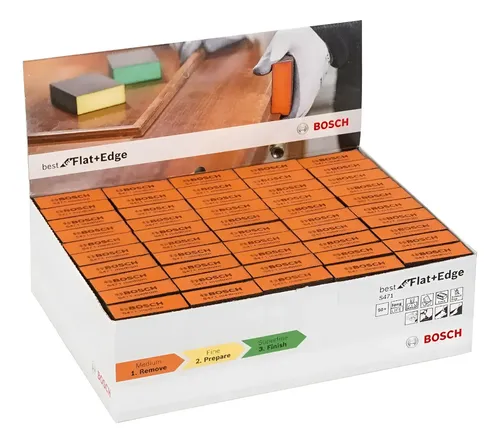 Lija Esponja Abrasiva Lavable Bosch Plana Caja X 50 Unid Dgm