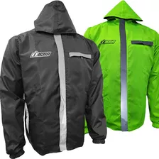 Chaqueta Doble Faz Tipo Icon Semi Impermeable Moto Promocion