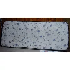 Cama De 1 Pza Con Base De Somier, Colchon Semi Nuevo Y Mas