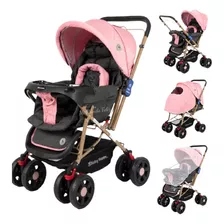 Coche Cuna Nuevos Yodie Para Bebe Color Rosa