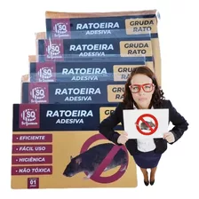 Ratoeira Adesiva Gruda Pega Rato Controle Pragas Kit 20 Unid