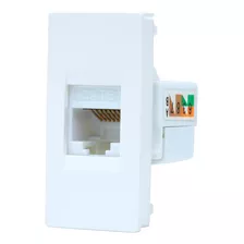 Módulo Tomada Informática Rj45 Cat6 Plástico Branco Unno Abb