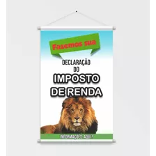 Banner Pronto Imposto De Renda 60x80cm