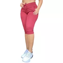 Kit 2 Calça Capri Feminina Corsário Cintura Alta Elastano