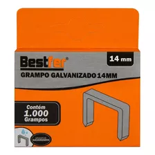 Kit 3000 Grampos 14mm Grampeador Manual Bestfer 