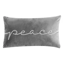 Funda De Cojín Peace Gris 50 X 30 Cm Vianney