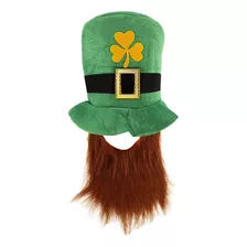 Cartola St Patrick Irlandês Com Barba Cor Verde-escuro