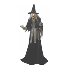 Decoración Bruja Haggard Animatrónico Halloween Terror